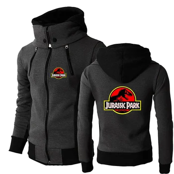 2023 Novi Proljeće-jesen Muški Jurassic Park, Visokokvalitetna topla rasprodaja, трехцветная majica na munje u stilu sportski kaput za odmor