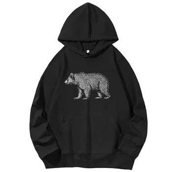 Great Smoky Mountains Američki Park Crni Medvjed grafički veste S kapuljačom Majica S kapuljačom za Proljeće, Jesen majica Muška hoodies