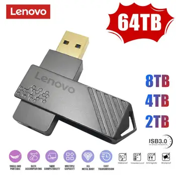 Lenovo Pendrive 64 TB 16 TB Mini USB Flash Drive 8 TB 4 TB Flash Disk od 2tb USB 3.0 Stick Mobilni Disk Flash Memorije Za Laptop Ps4 Ps5