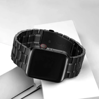 Jednodijelni Metal za Apple Watch Bands SE Series 6 5 4 40 mm 44 mm Remen-Petlja od nehrđajućeg Čelika za iWatch SE 6 3 2 1 38 mm 42 mm Narukvica