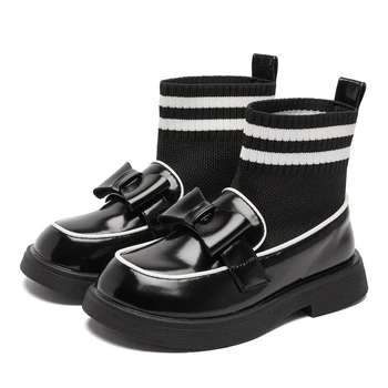 popularna dječje zimske cipele za djevojčice u modernom stilu 2024 godine od kašmira, udoban i čuvanje živ toplo za noge