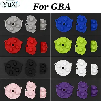 YuXi 8Color Gumene Vodove gumb AB D-pad za Nintend za Gameboy Advance za GBA Silikonska Vodljivi tipkovnica Start Select
