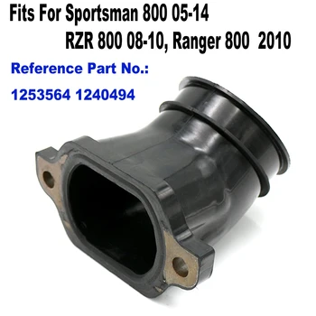 Cijevi usisnog razvodnika Adapter kućišta leptira za gas za Polaris RZR 800 S 4 EFI 2008-2010, Sportsman 800 2005-2014 Ref.OE 1253564 1240494