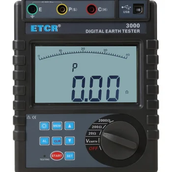 Xtester-ETCR3000-digitalni mjerni tester otpora uzemljenja sa 2 žice/3 žice