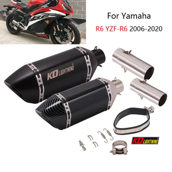 Za Yamaha YZF-R6 R6 2006-2020 Ispušne cijevi motocikl Srednje pretvarač Слипоны 51 mm Auspusi Izmjenjivi DB Killer Escape Keep Mačka