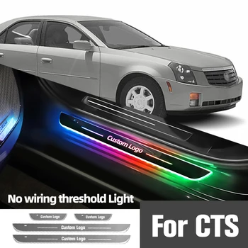 Za Cadillac CTS CTS-V 2003-2019 2011 2015 2018 Svjetla praga vozila s individualnim logom, led žarulja za pedale praga, pribor za svjetiljke