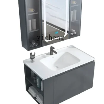 XL Pametan toaletni stol za kupaonicu od nehrđajućeg čelika s bočnim sandučićem za ormar, ormarić za umivaonik