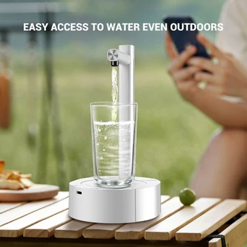 Prijenosni Stolni Električni Dispenzer za vodu, boca pumpa, Punjenje preko USB-a, Automatski stroj za pitku vodu, пригодная za kuće i na otvorenom