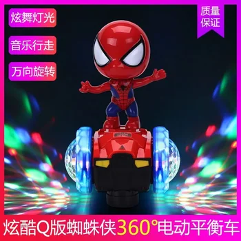 Čovjek-pauk iz anime Marvel, Iron man, strme uravnoteženu auto igračke, lagana glazba, Univerzalni hodanje, dječje igračke-slagalice, Božićni poklon