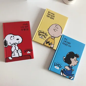 18,5 * 12,5 cm Snoopy Crtani Slatka Ins Ručno knjiga Dnevnik učenika Jednostavan fin notepad Kawai Anime Materijal darove za djevojčice