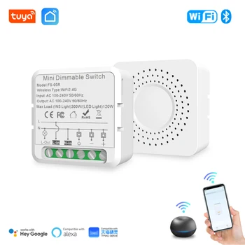 Inteligentni prekidač Tuya WiFi, 2-sistemski prekidač za upravljanje, mini pametan prekidač, inteligentna kontrola život, rad s Alexa Home Alice