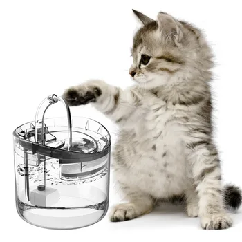 1.8 L, Automatsko Mačji Fontana Za Vodu Sa Slavinom, Dispenzer Za Vodu Za Pse, Prozirne Piće Za Mačke, Alat Za Piće I Kućne Ljubimce, Filtar-Papira