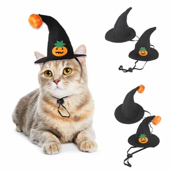 Elastična traka za kosu za kućne ljubimce, šešir na Halloween, Paukova, vještica, Pas, mačka, Bundeva, pribor za šišmiša