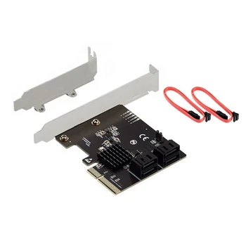Ažurira svoj sistem putem PCIE do 4 kartice za proširenje lučkih SATA6G Card