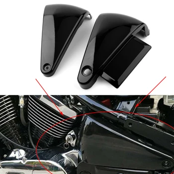 2 komada Crni ABS Poklopac bočnog izglađivanje baterije motocikla Kawasaki Vulcan VN400 VN800 1995-2000 2001 2002 2003 2004 2005 2006