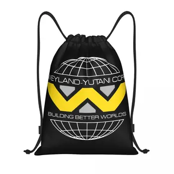 Ruksak na uzice sa logom Alien Weyland Yutani, sportski ruksak za teretane, vodootporan авоськи Building Better World yoga