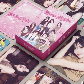 55 kom./compl. Fotografije Kpop Idol Twice Novi Album Once Again Lomo Cards HD Tiskane Razglednice Razglednice ДЖИХИО MOMO SANA Dar Navijačima
