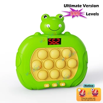 999 Razina Pop Quick Light Push Konzola Ultimate Verzija sa Led Zaslon za Odrasle, Dječje Igračke-Fidgets Božićni Poklon