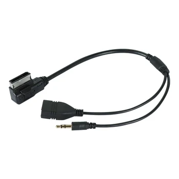 3,5 mm Audio AUX Music sučelje MDI AMI MMI USB + punjač za A6L A8L Q7 A3 A4L A5 A1 S5 Q5 (potrebno je sučelje AMI)