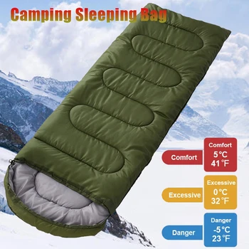 Kamp vreća za Spavanje Putovanja na otvorenom Planinarenje Penjanje Lagane, vodootporne vreće za spavanje Pamuk 4 Sezone Topla vreća za spavanje