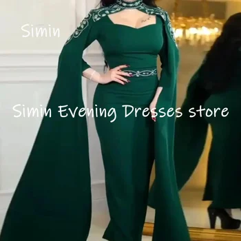 Simin Атласное haljinu za prom s dubokim urezima u obliku sirene, elegantne večernje haljine na podu šljokice za žene 2023
