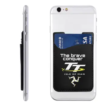 Torbica-novčanik za telefon Isle Of Man TT od umjetne kože, приклеивающийся na nosač kreditne kartice na stražnjoj strani vašeg telefona