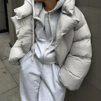 Ženska personalizirane ulica kratka pamučna jakna Y2k 2023, Zimi утолщенное i toplo apsolutno pamuka kaputi s kapuljačom, ženska pamučna jakna