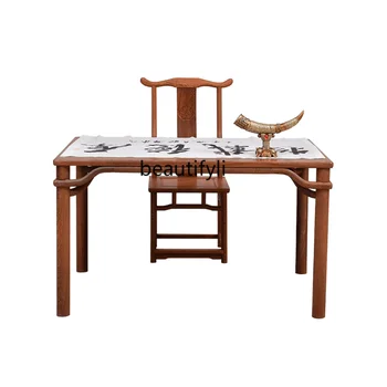 Namještaj za ured, kineski jednostavan stol za crtanje, Vrata rama, stol za kaligrafije, stol od punog drveta, Radni stolac, Kombinirana namještaj