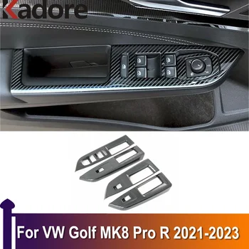 Za Volkswagen Golf 8 MK8 Pro R 2021 2022 2023 Naljepnica za dekoracija okviri vrata naslona za ruke za styling automobila, poklopac prekidača podizača prozora
