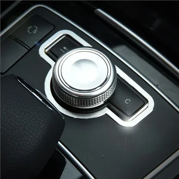 Interna konzolu automobila Multimedijska ručka Gumb za prebacivanje okvira obloge poklopca naljepnica sa šljokicama za Mercedes Benz C E Class W204 W212 GLK