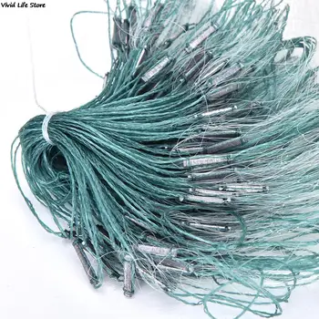 25 m 3-sloj laka riblja mreža od monofilament s gill mreže i detaljima za lov ribe-plovak