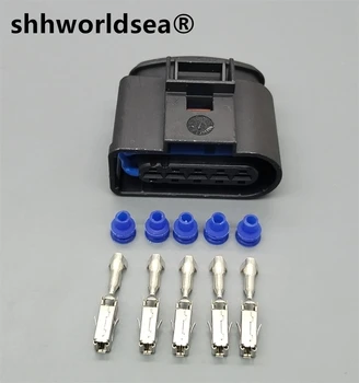 shhworldsea 5-Pinski priključak Automatski 3,5 mm MAF Stub Protoka Zraka 1J0973999A 1J0 973 999 A Za VW Jetta Golf MK4 Buba