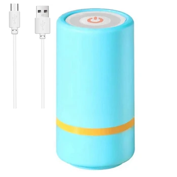 Prijenosni USB punjiva ručna mini bager za hranu, vakuum paker za hranu, udobne ručke za nošenje omogućuju sa 10 paketa plave boje