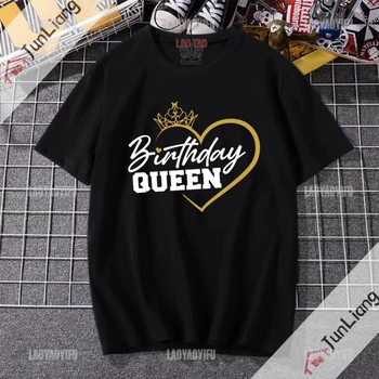 Birthday Queen Top Y2k Harajuku Modna Ženska Bluza 2024, Majice, Estetski Odjeća, Gothic Odjeće za Žene, za Mlade Vrhovima