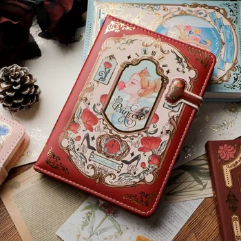 Knjiga za djevojke u stilu jednostavan šarene glavne knjige, bilježnice za izuzetna pribora, domaći retro-gotička dnevnik, slušalica