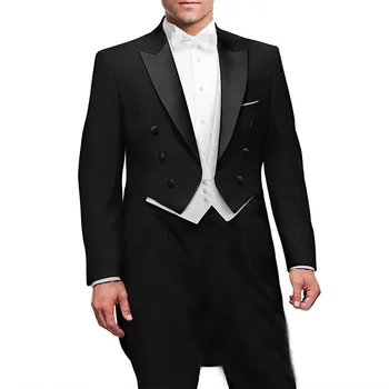 Gospodo Nove Talijanske Tuxedos, Dizajnerske Odijela Za Vjenčanja Maturalne (Jakna + Hlače + Prsluk), Elegantan Muški kostim Terno, Komplet Mladoženje, Tuxedos Za Mladoženje