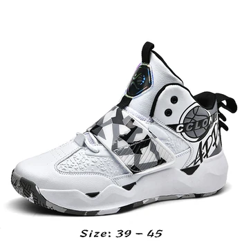 Visokokvalitetna casual sportske obuće za muškarce, novo 2023 godine, veličina 44 45, udoban košarkaške tenisice za trčanje na otvorenom, cipele - bijela, crna